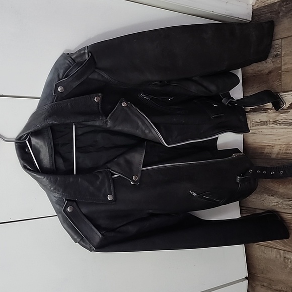 Vintage Hand Airbrushed Marilyn Monroe Leather Jacket, Unisex Size L/XL - Picture 9 of 17